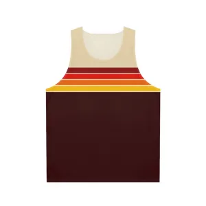 70s Retro Stripe Unisex Athletic Tank Top