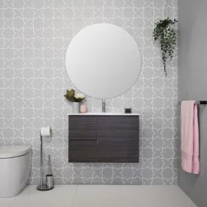 ADP Glacier Ensuite Door & Drawer Twin Wall Hung Vanity & Moulded Top - Lite