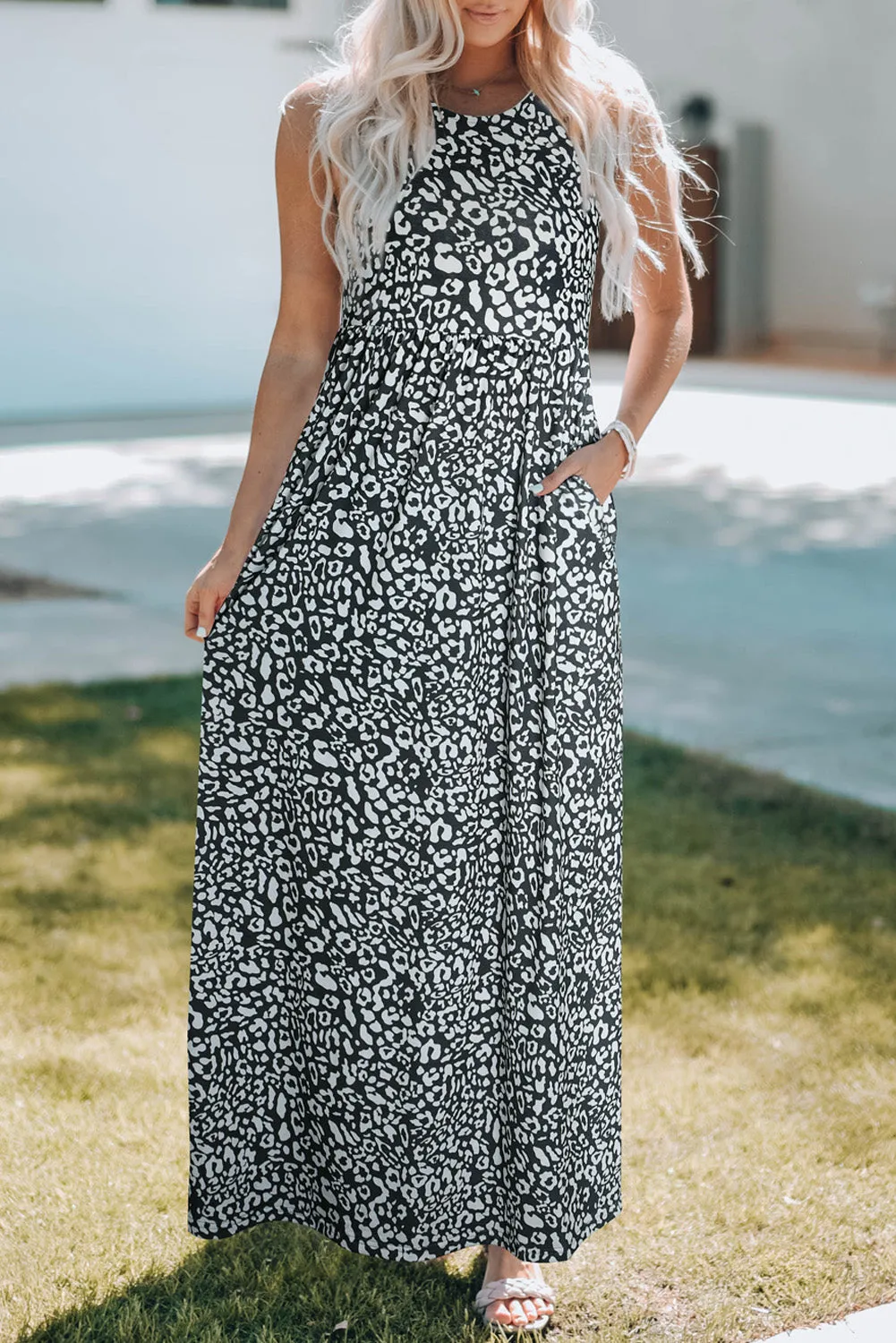 Animal Print Maxi Dress