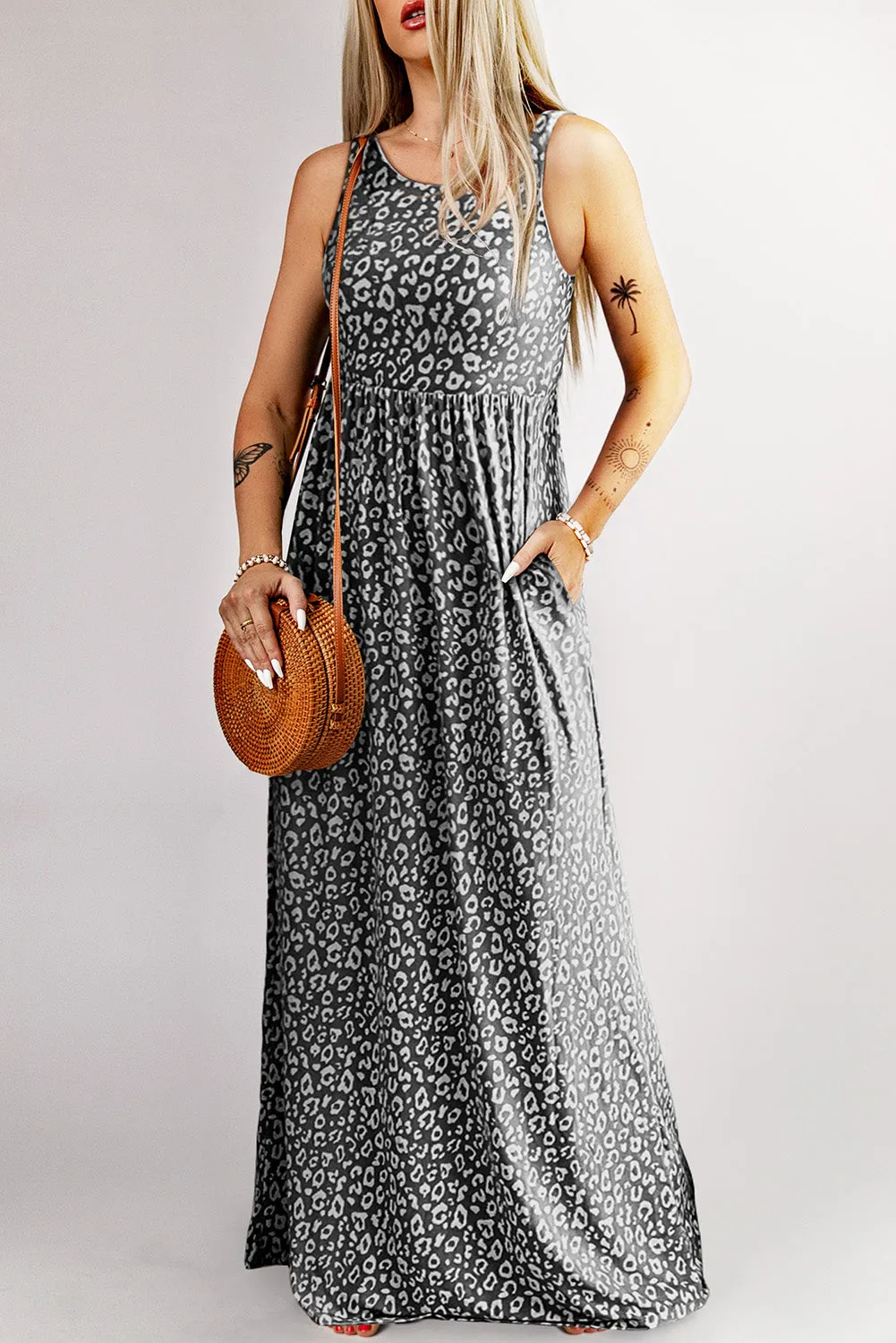Animal Print Maxi Dress