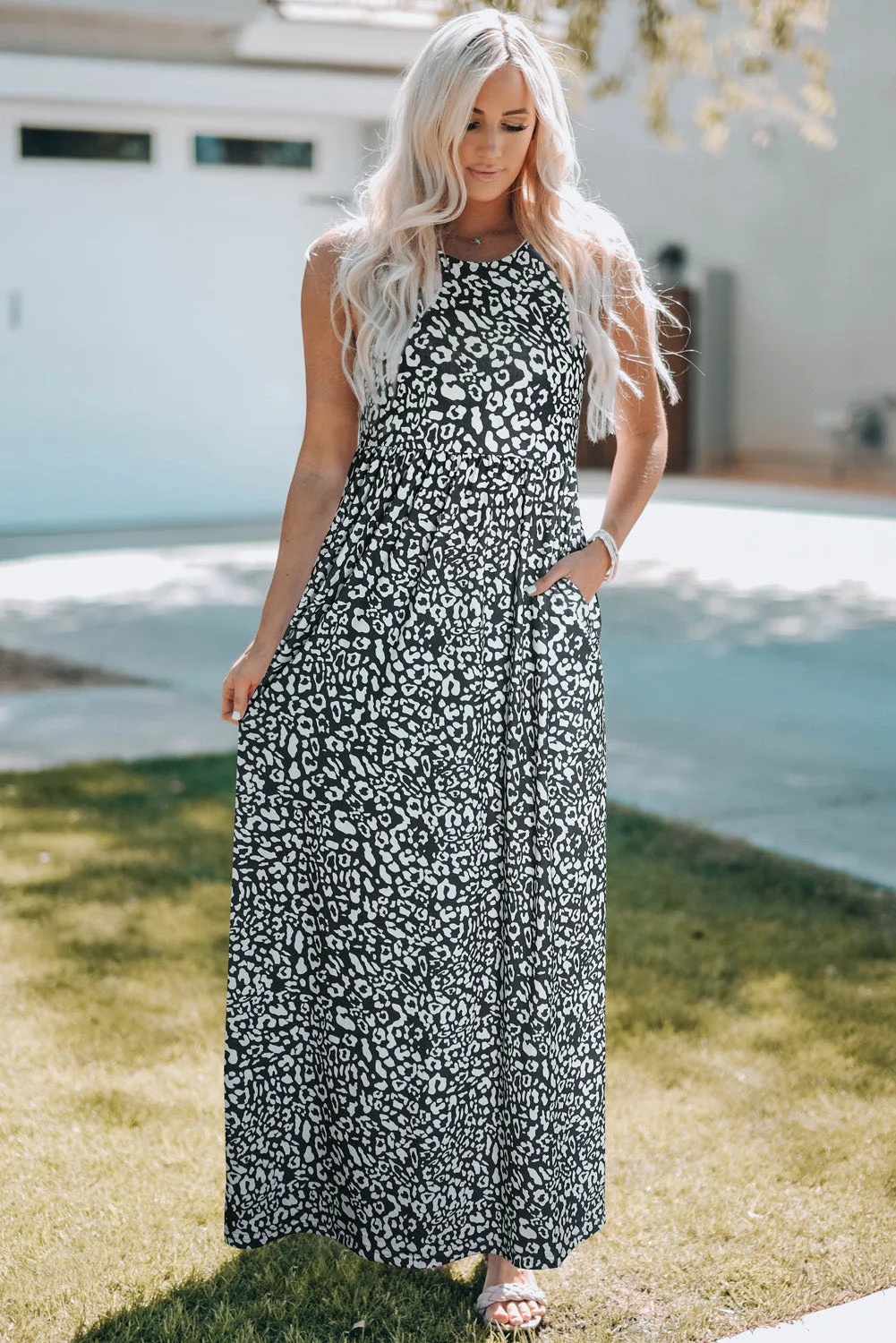 Animal Print Maxi Dress