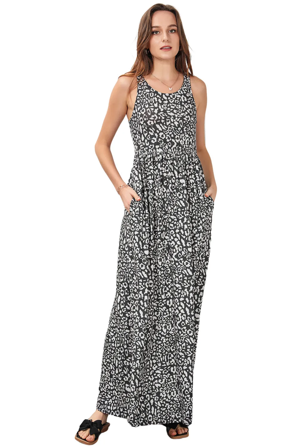 Animal Print Maxi Dress