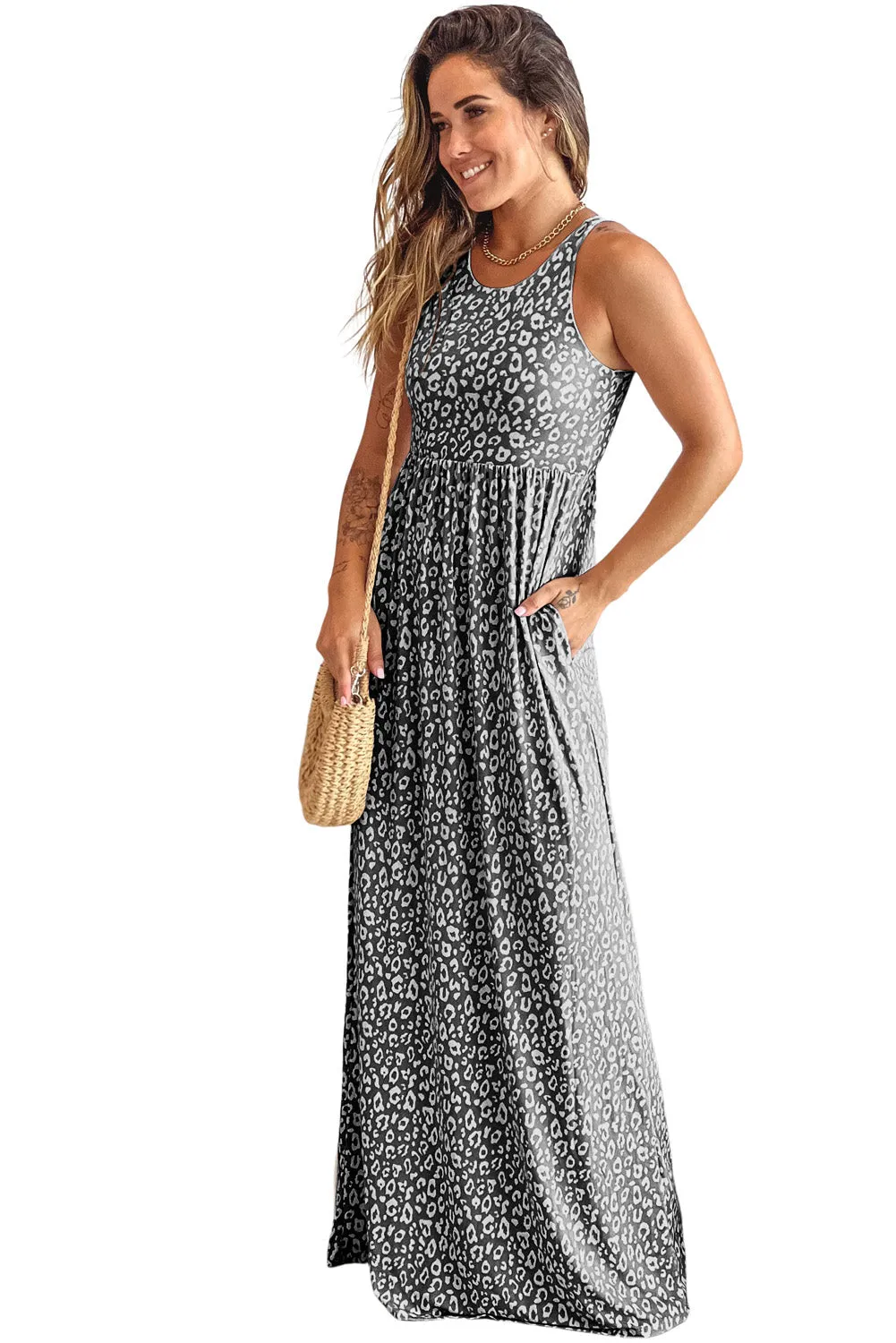 Animal Print Maxi Dress