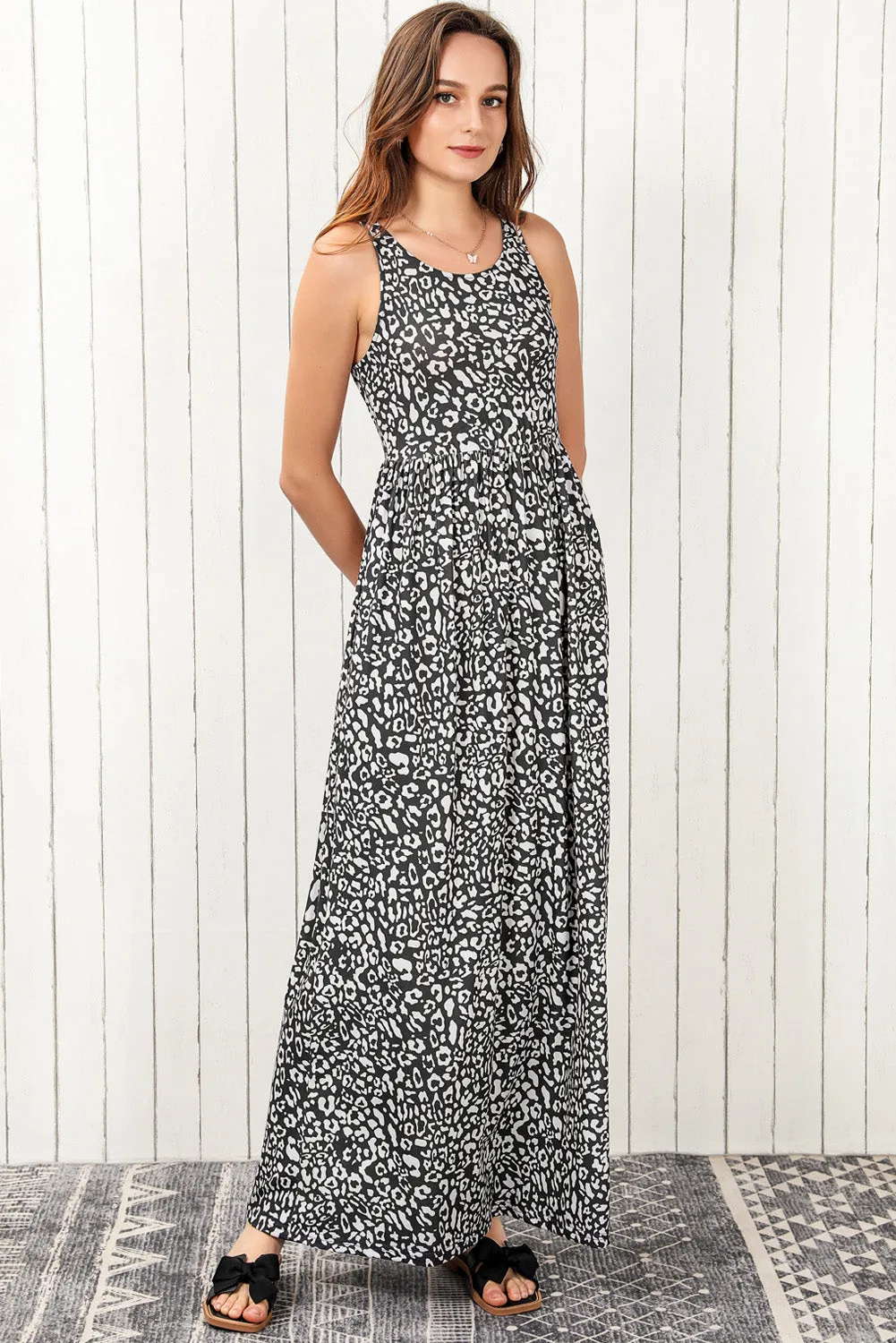 Animal Print Maxi Dress