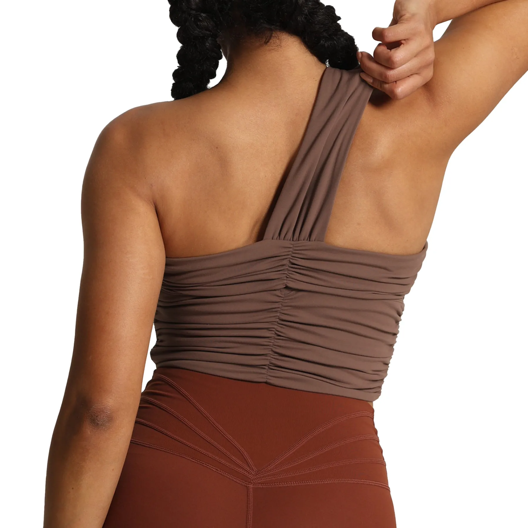 Aoxjox Chrishell One Shoulder Ruched Top