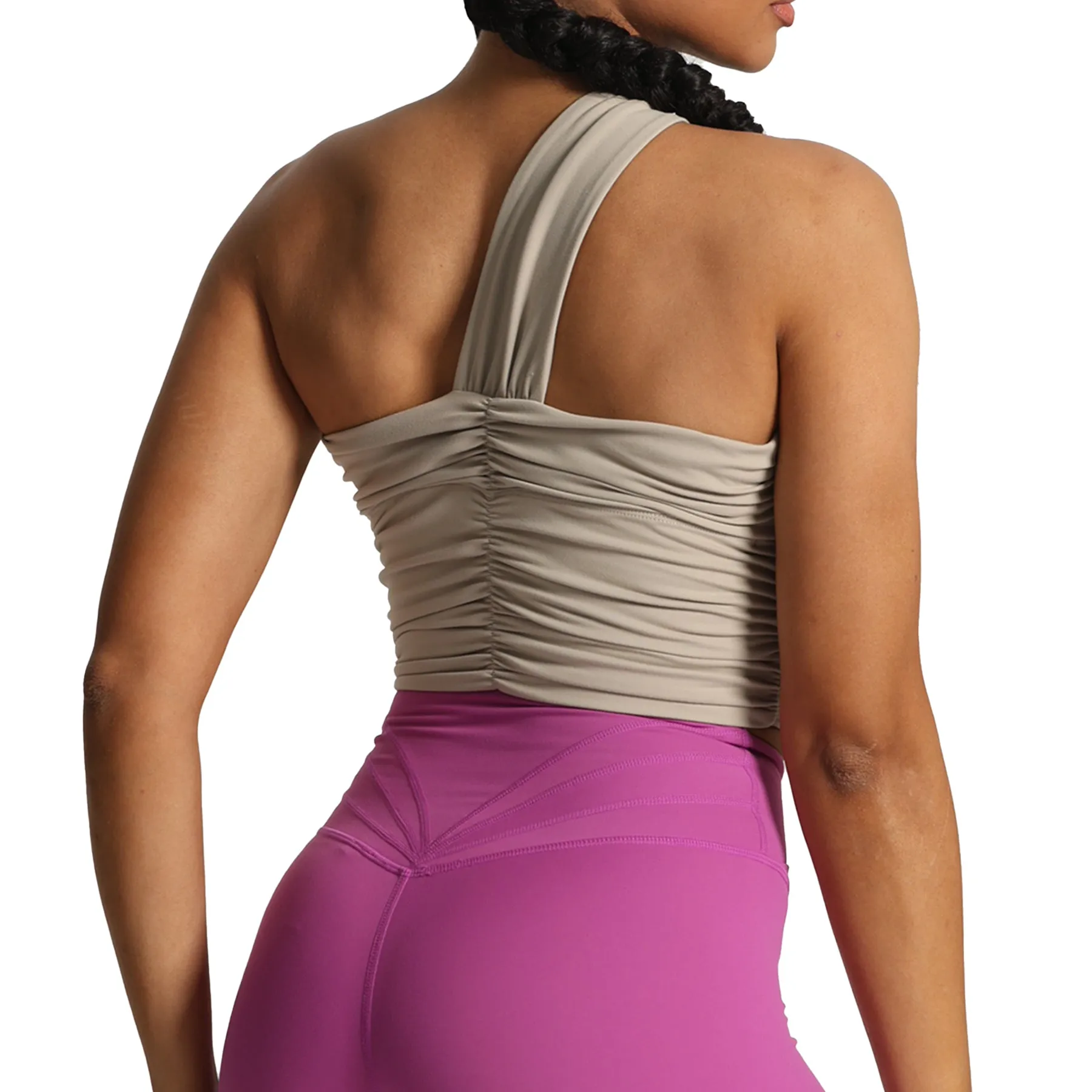 Aoxjox Chrishell One Shoulder Ruched Top