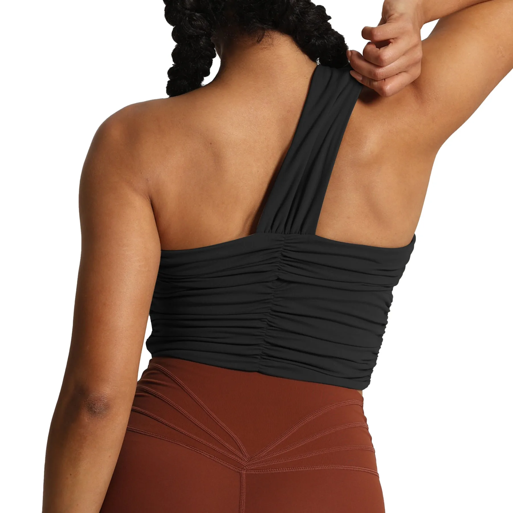 Aoxjox Chrishell One Shoulder Ruched Top
