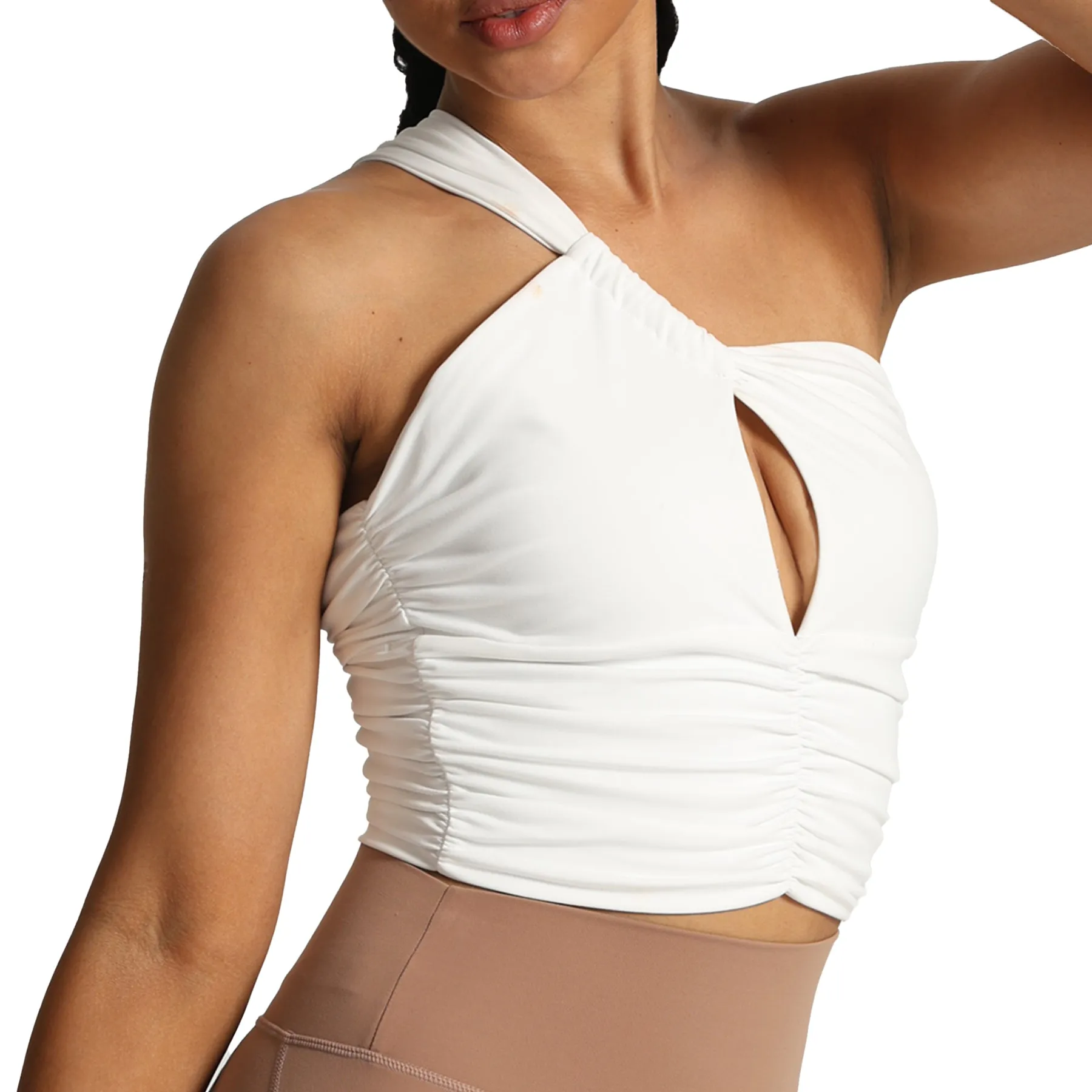 Aoxjox Chrishell One Shoulder Ruched Top