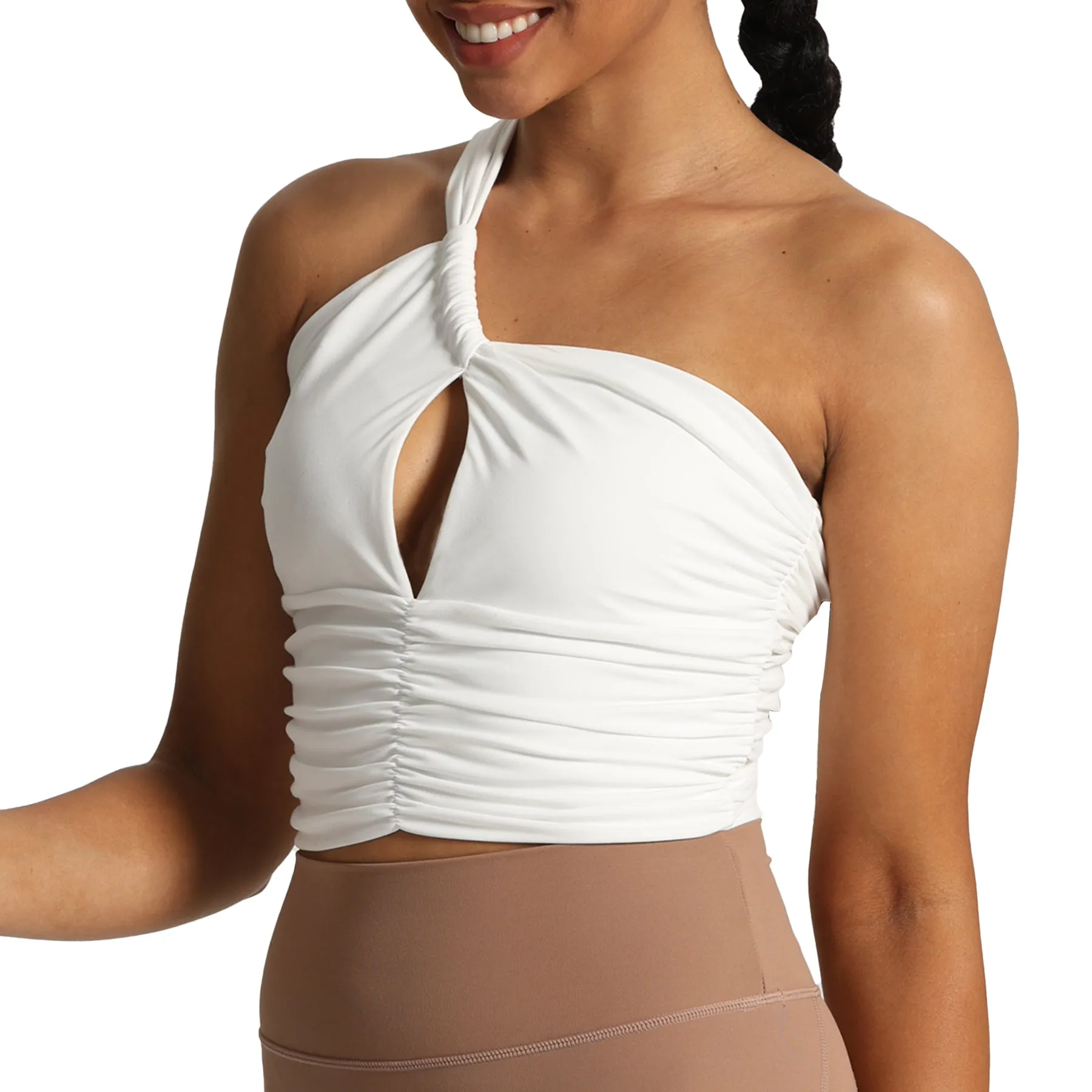 Aoxjox Chrishell One Shoulder Ruched Top