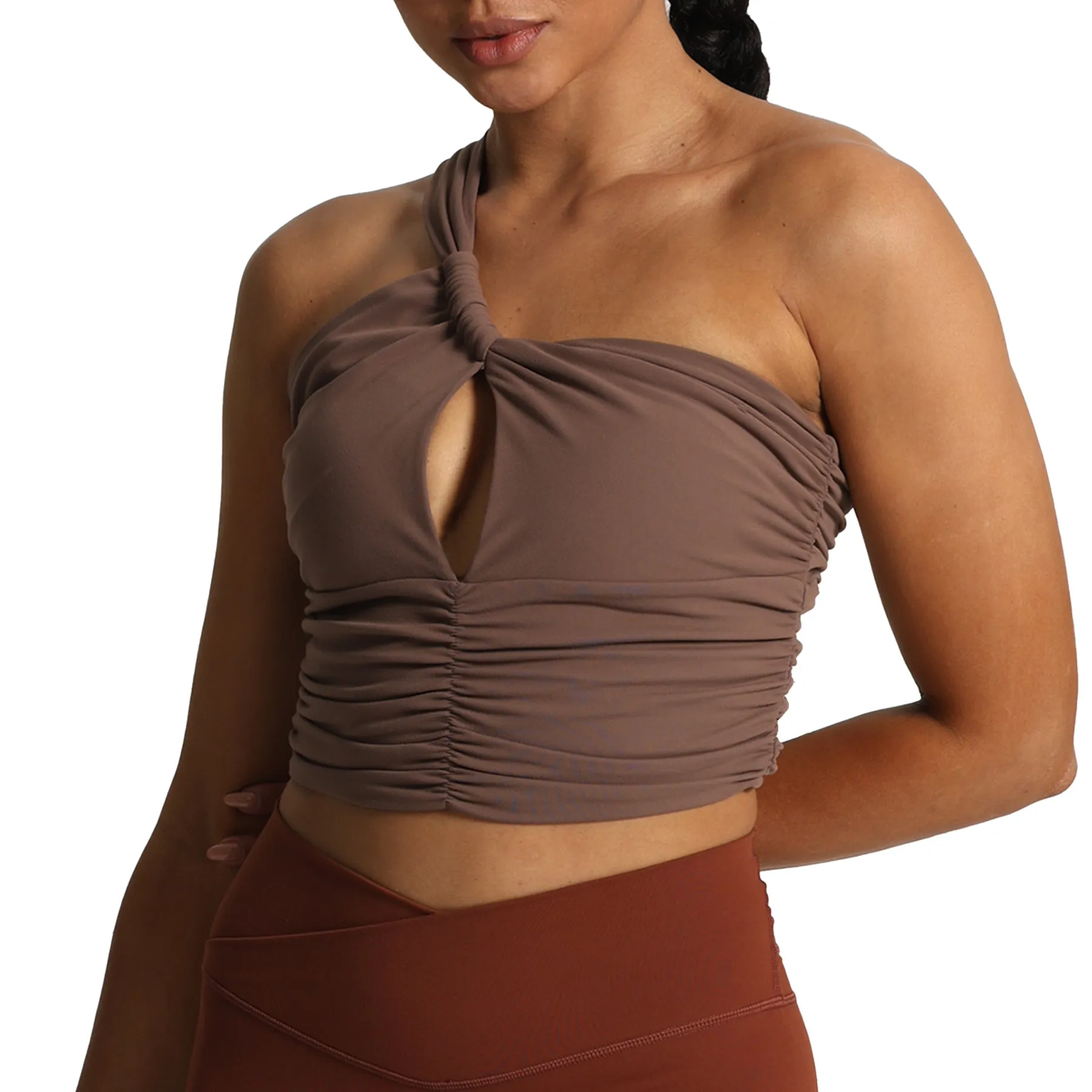Aoxjox Chrishell One Shoulder Ruched Top