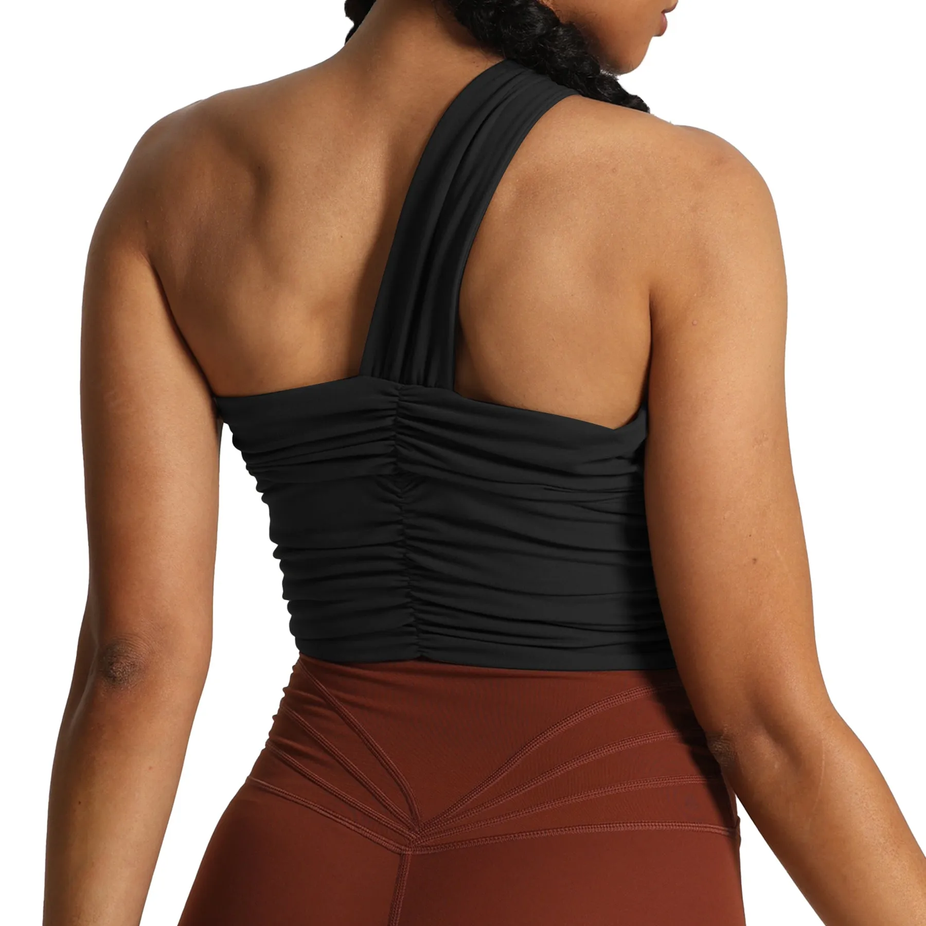 Aoxjox Chrishell One Shoulder Ruched Top