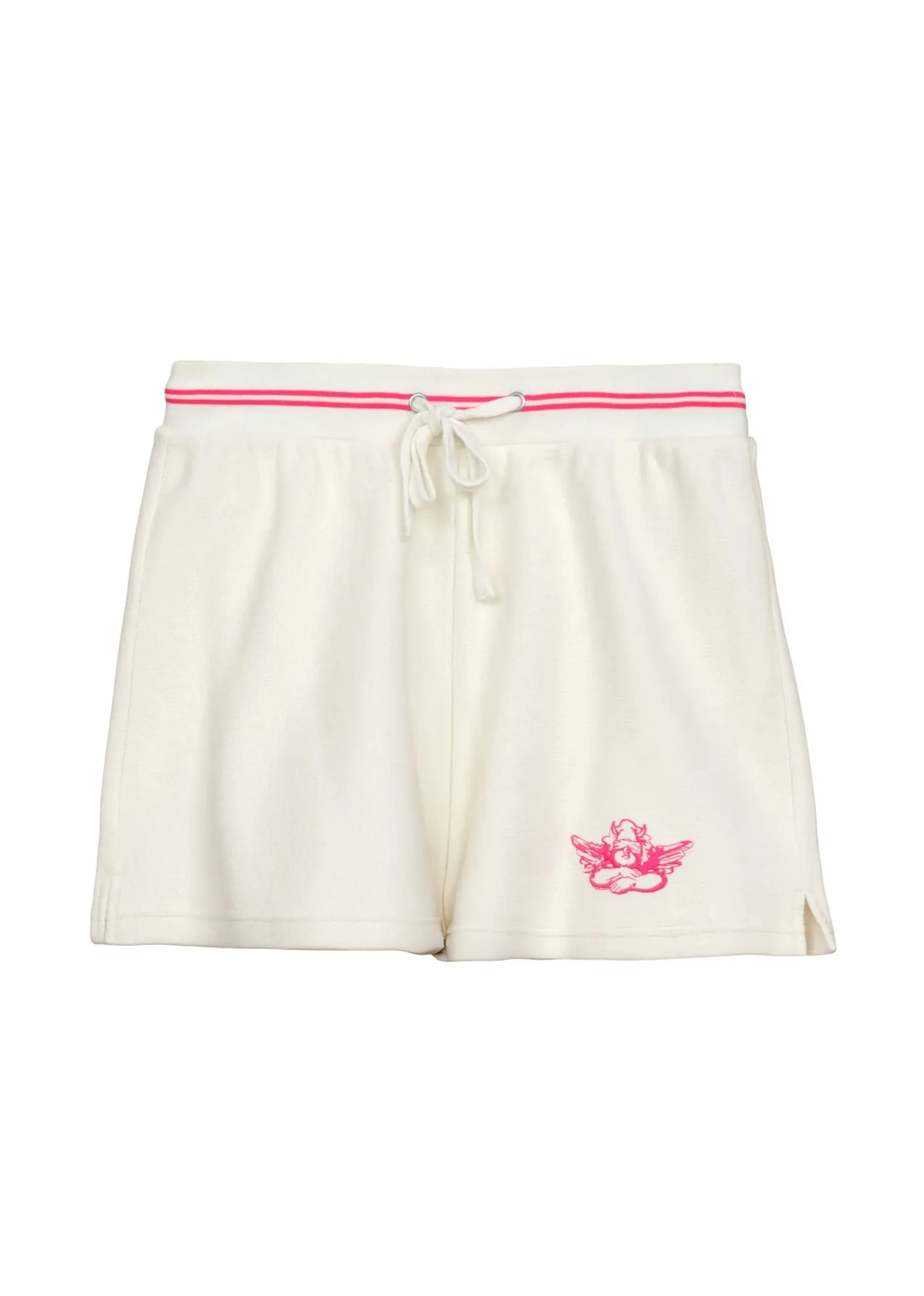 Boys Lie Pink Cherub University Shorts ★ Cream
