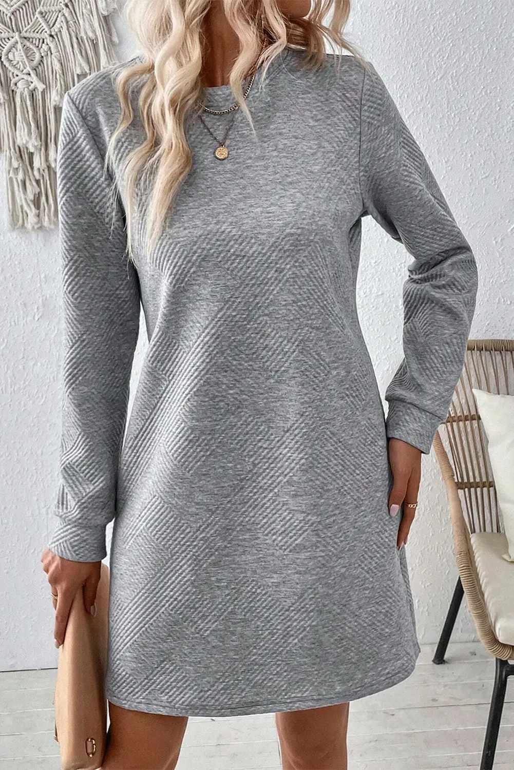 Casual Dress Cotton Linen Dress Shift Dress Midi Dress Cotton Blend Fashion Modern Outdoor Daily Cowl Neck Print Short Sleeve Summer Spring  Regular Fit Gray Polka Dot S M L XL 2XL for Women