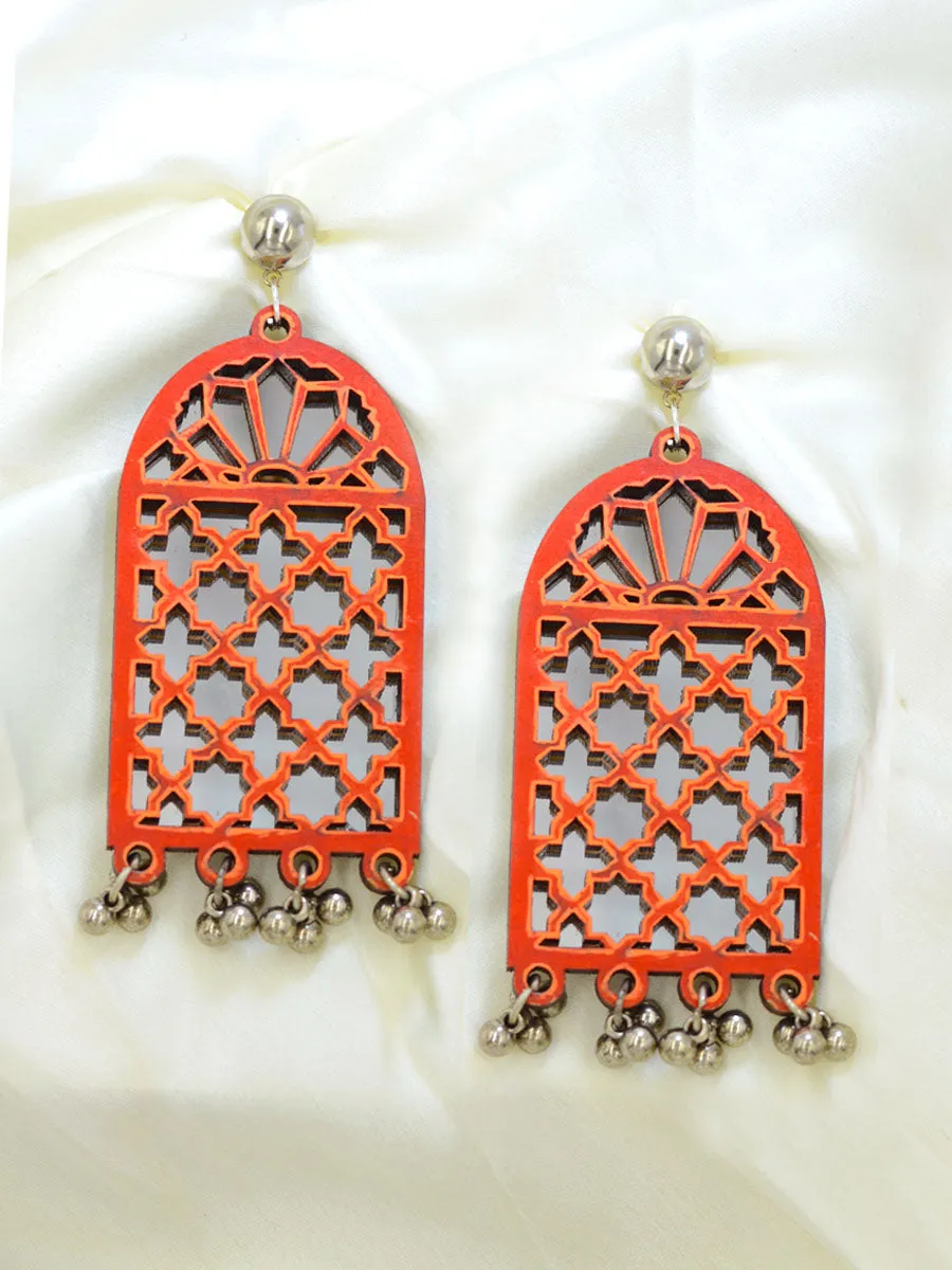 Darpan Mirror Hand-painted Earrings