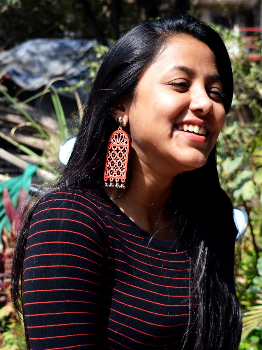 Darpan Mirror Hand-painted Earrings