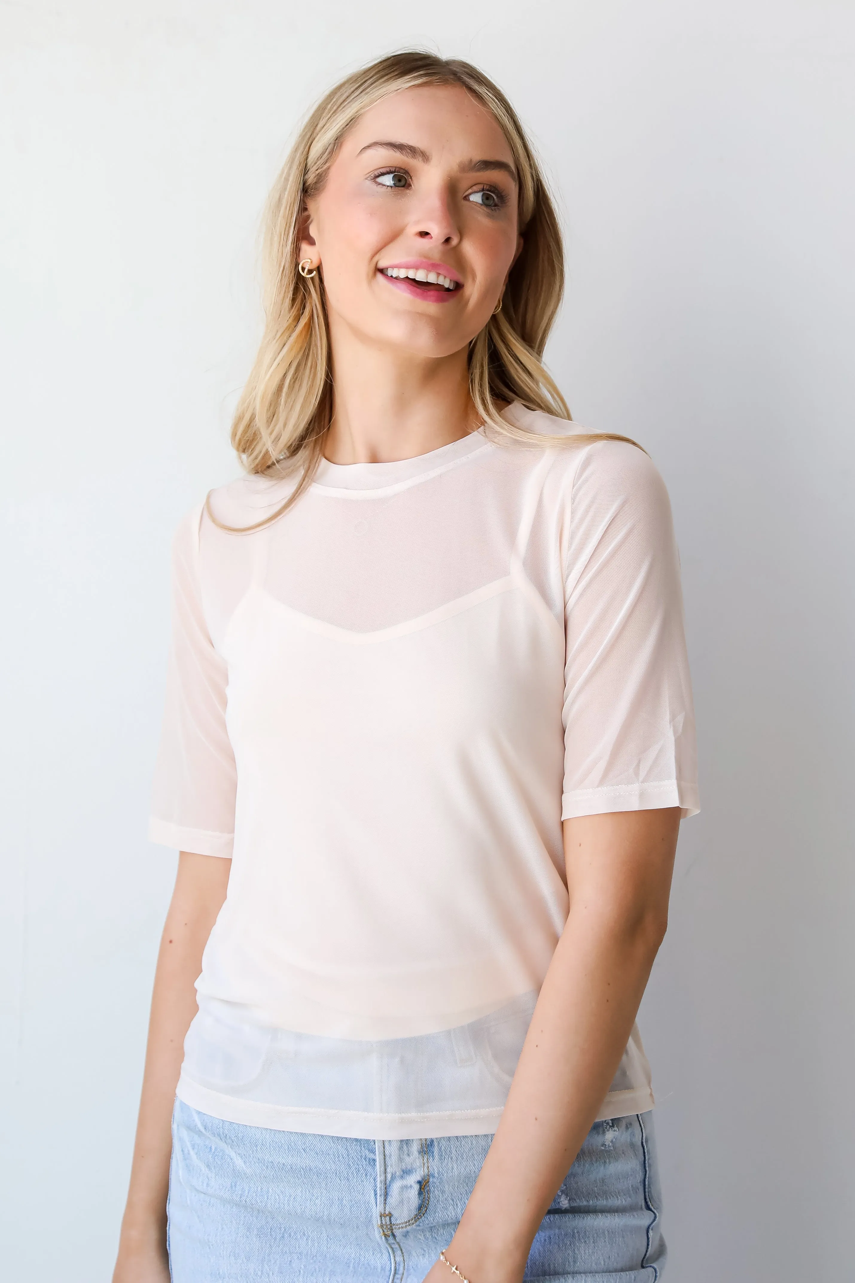 FINAL SALE - Have You Crushin' Mesh Top