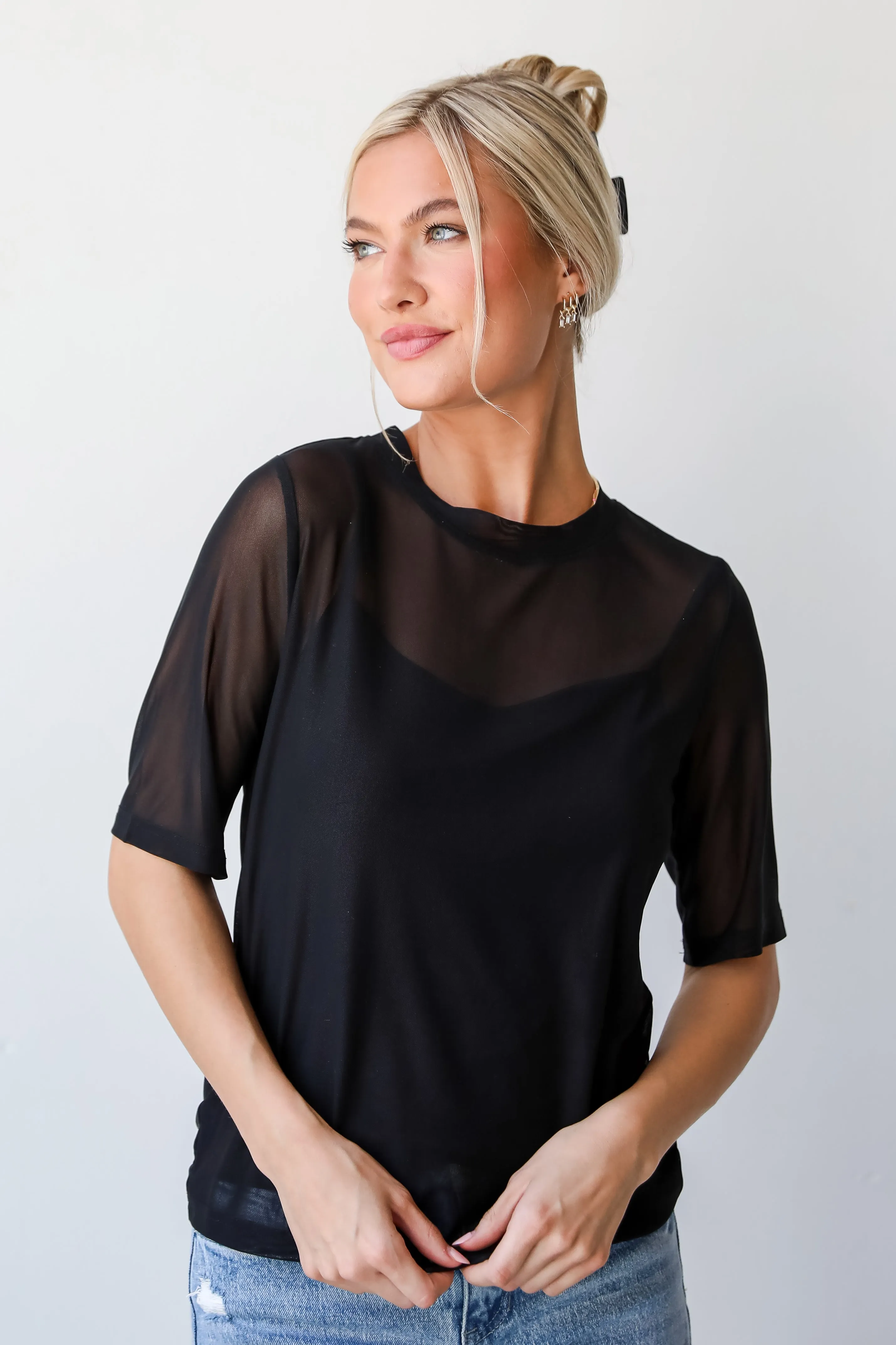 FINAL SALE - Have You Crushin' Mesh Top