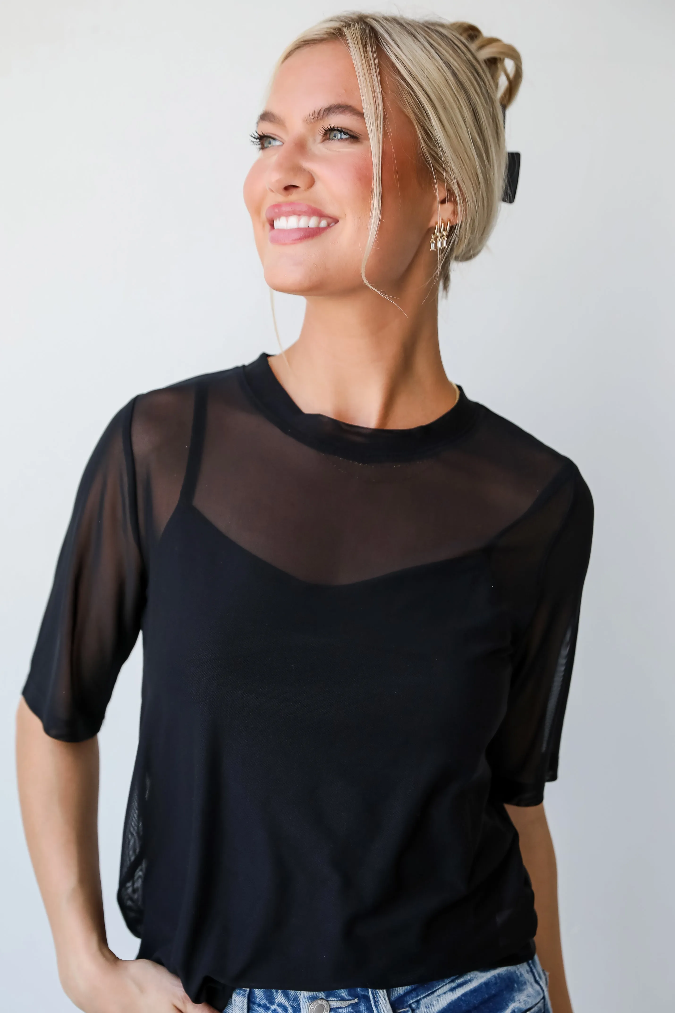FINAL SALE - Have You Crushin' Mesh Top