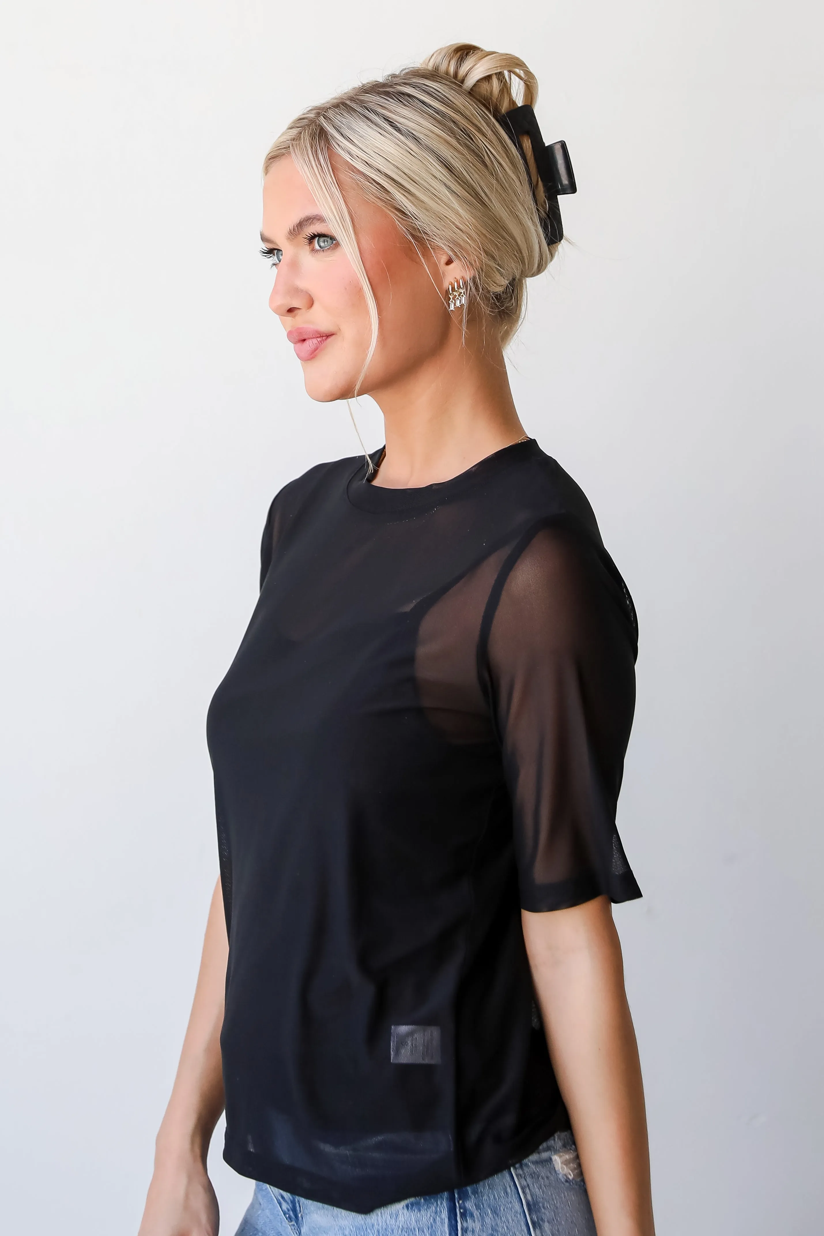 FINAL SALE - Have You Crushin' Mesh Top