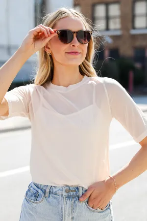 FINAL SALE - Have You Crushin' Mesh Top