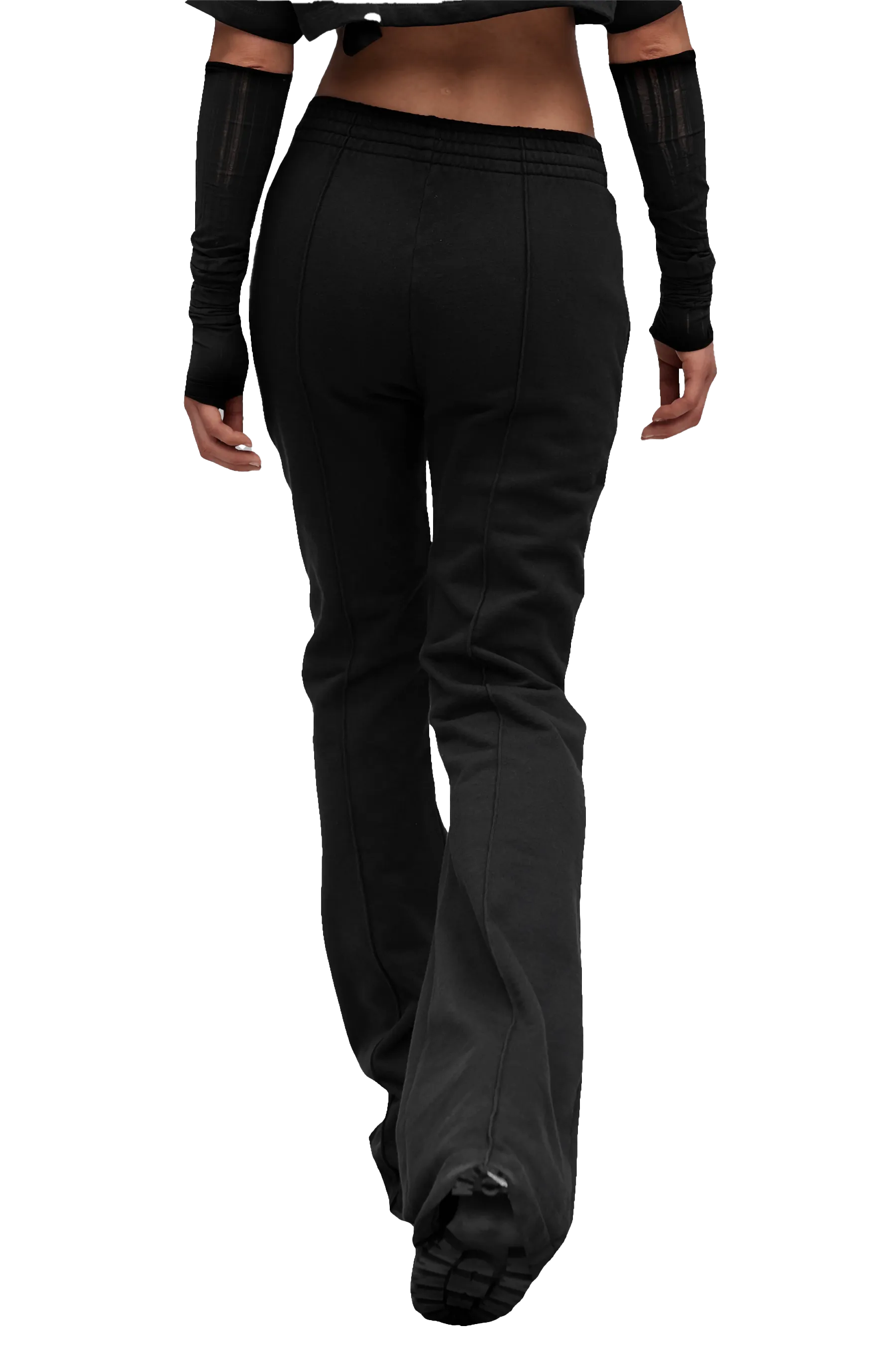 FLARED JOGGERS - Black
