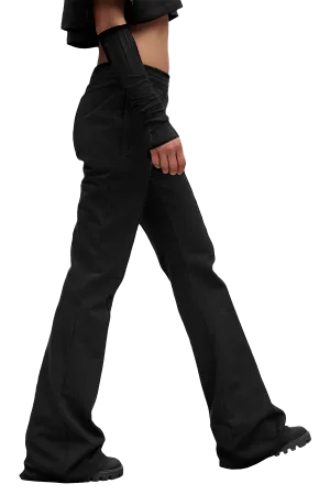 FLARED JOGGERS - Black