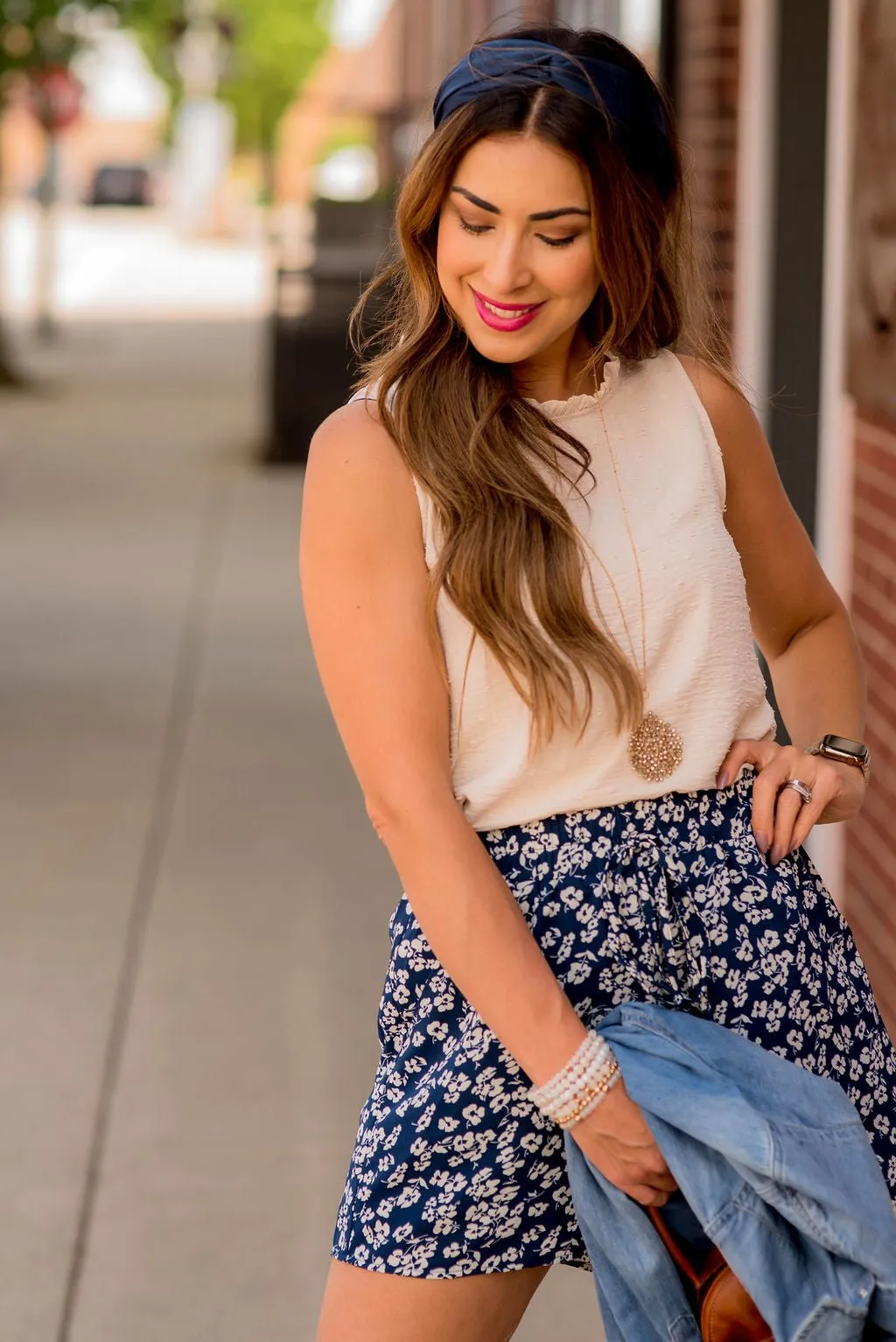 Floral Fun Tie Waist Shorts
