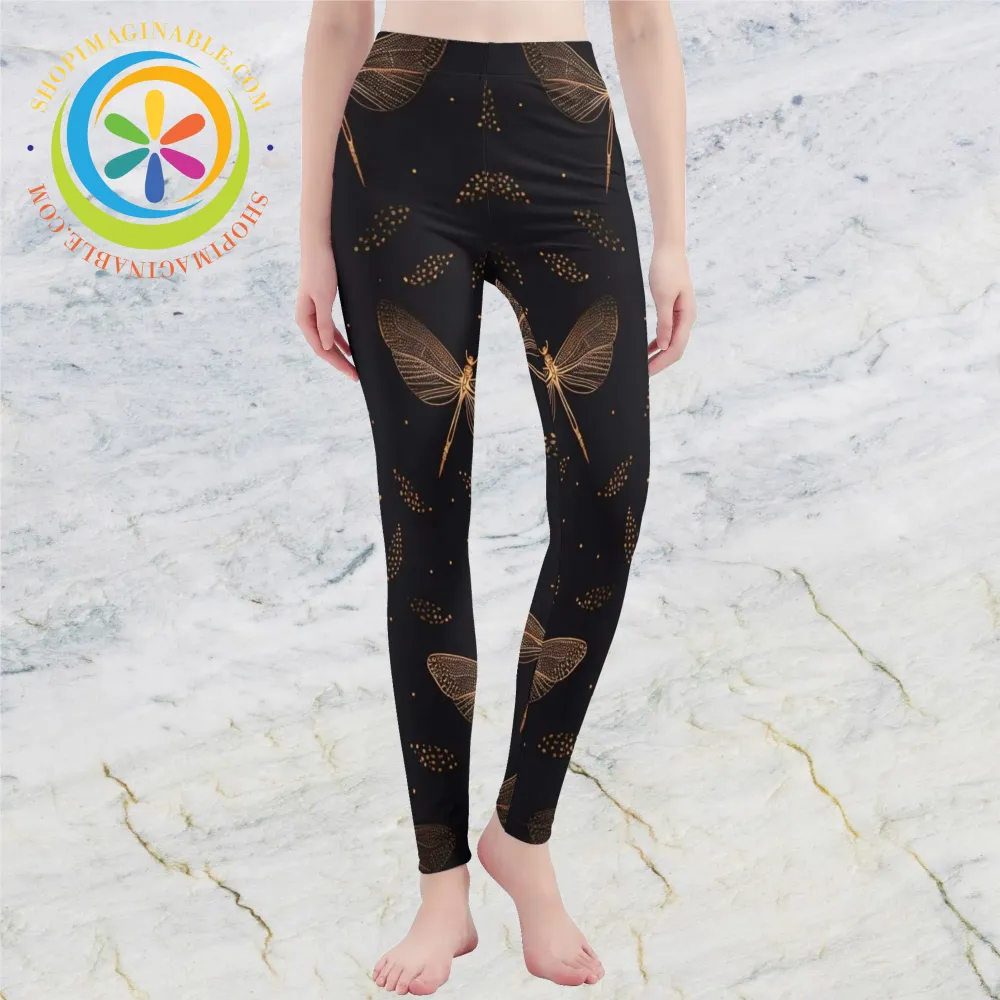 Fly Fly Dragonfly Leggings Yoga Pants