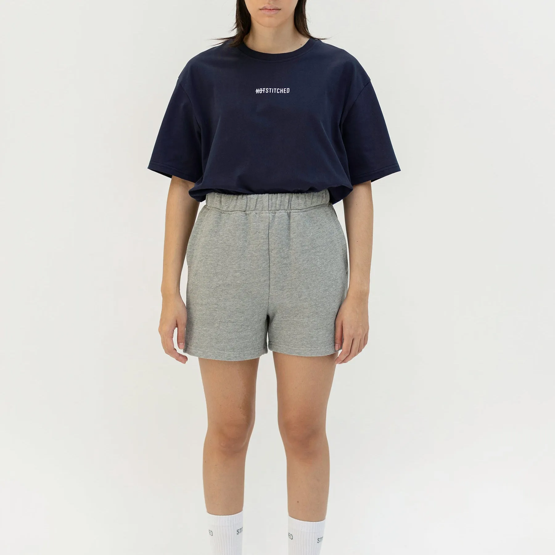 French Terry Cotton Shorts