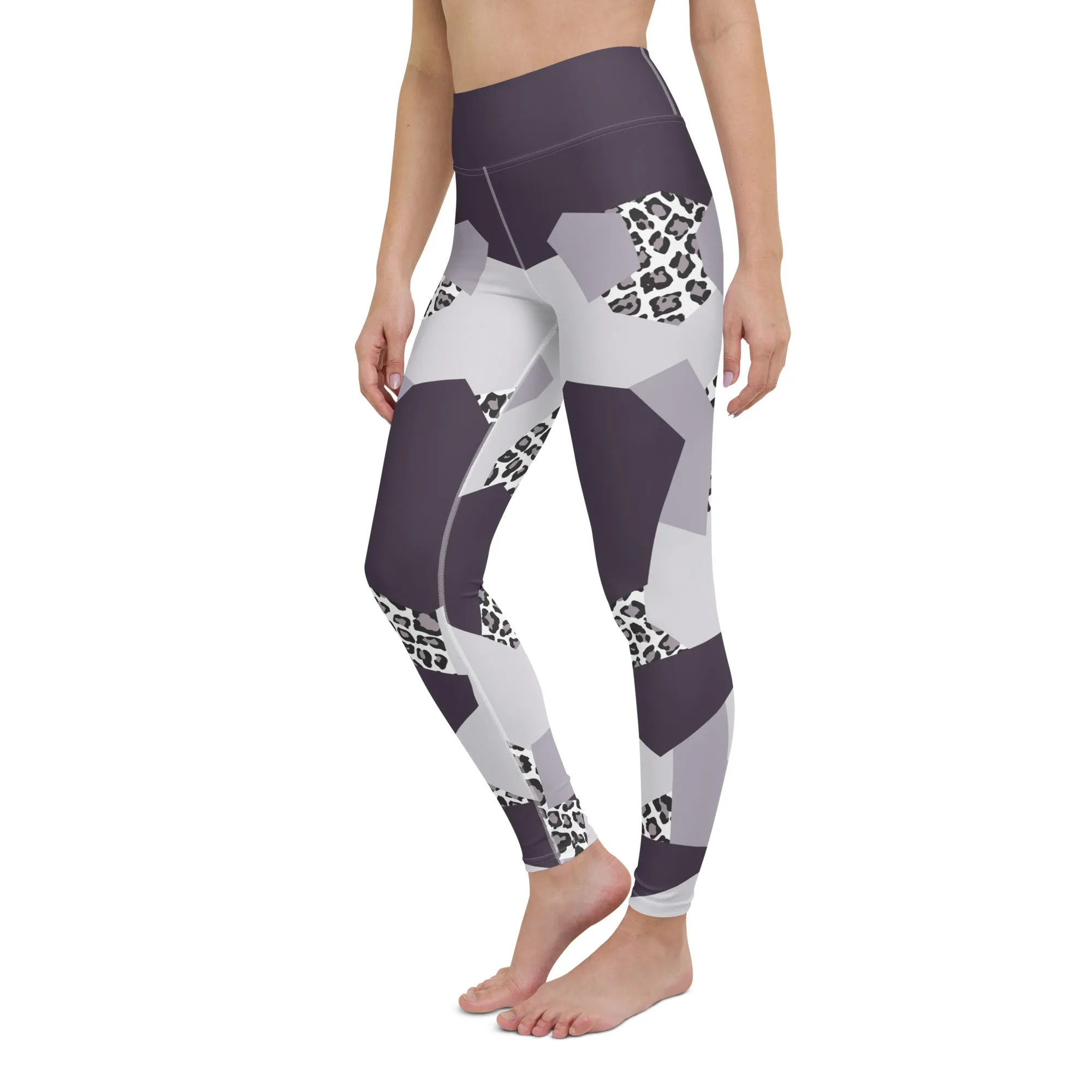 Geometric Animal Print Yoga Leggings