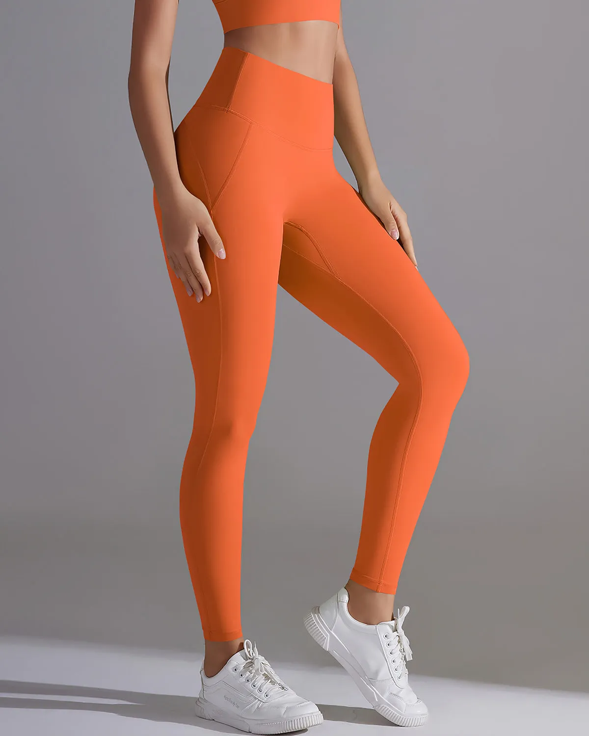 Giselle Seamless Leggings - Orange