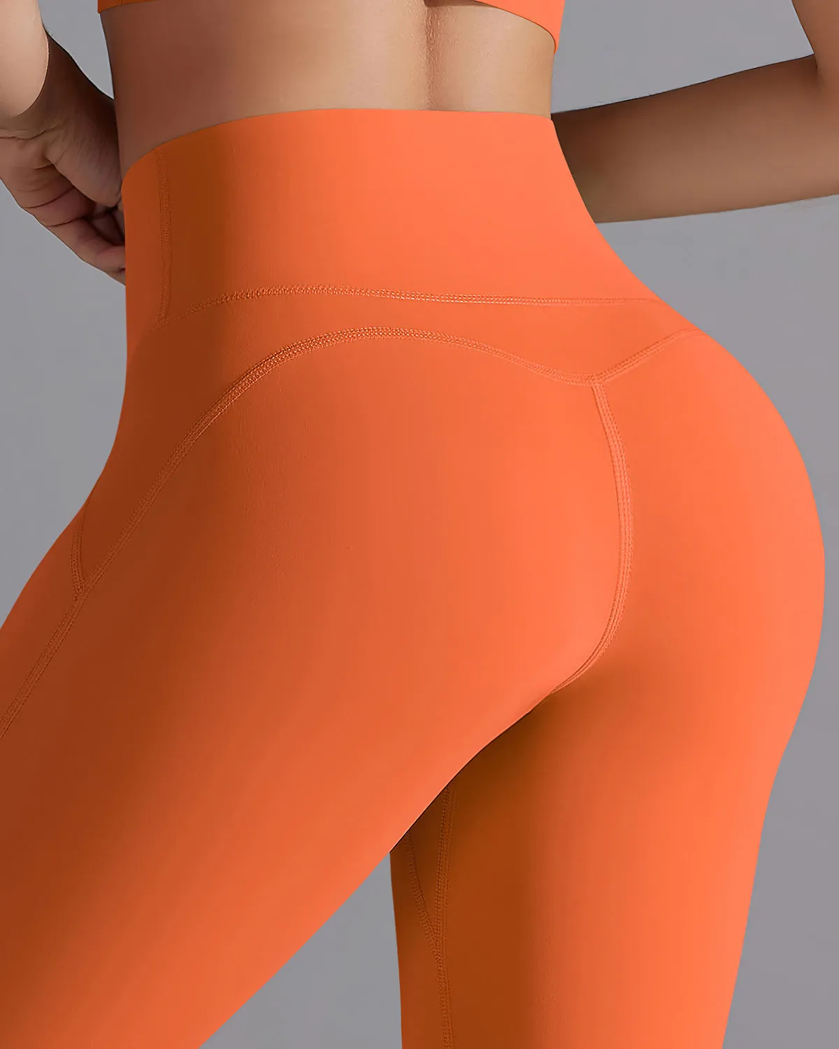 Giselle Seamless Leggings - Orange