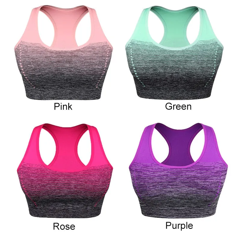 Gradient High Stretch Sports Bra for Women Quick Dry