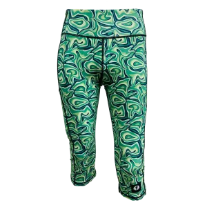 High Waist Funky 3/4 Leggings - Maze Magic
