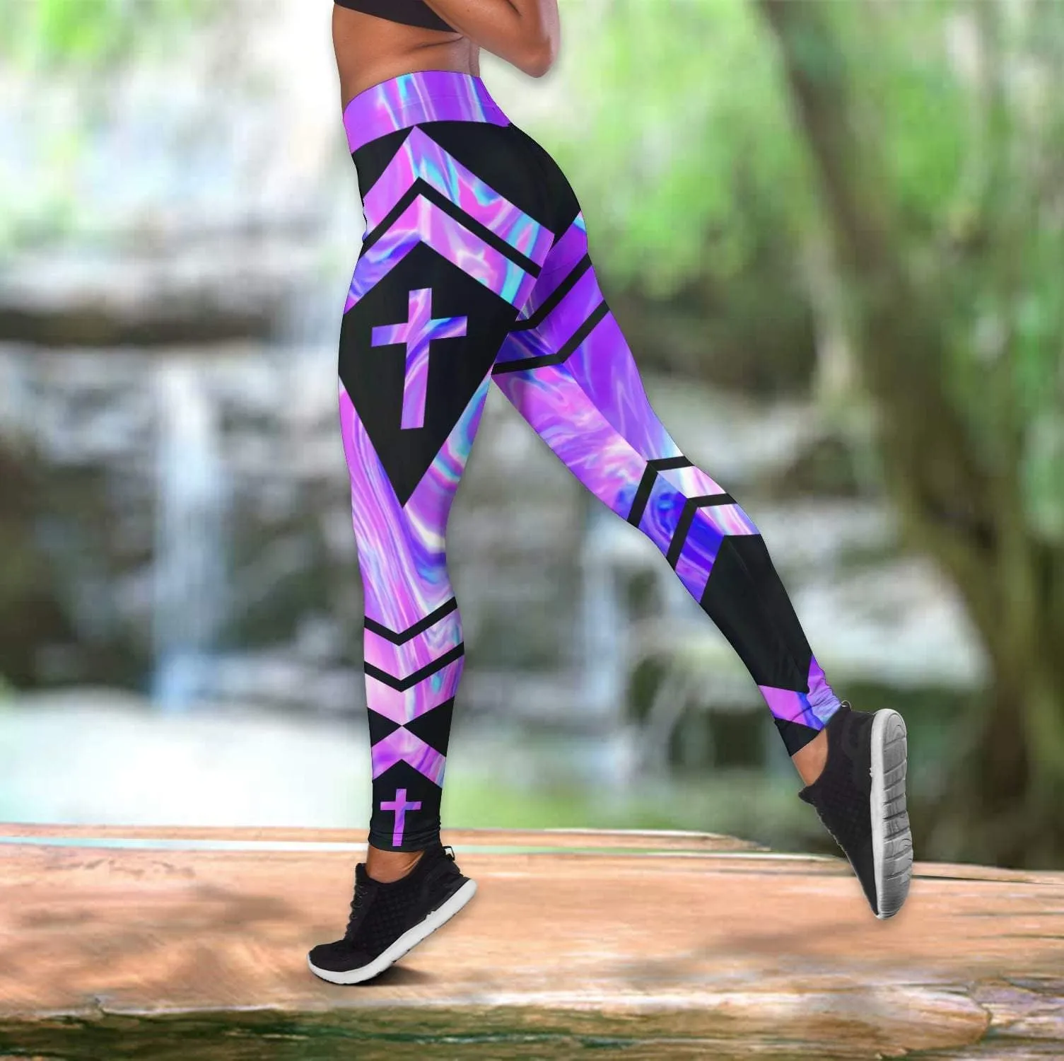 I Can Do All Things Through Christ Who Strengthen Me Jesus - Christian Tank Top And Legging Sets For Women