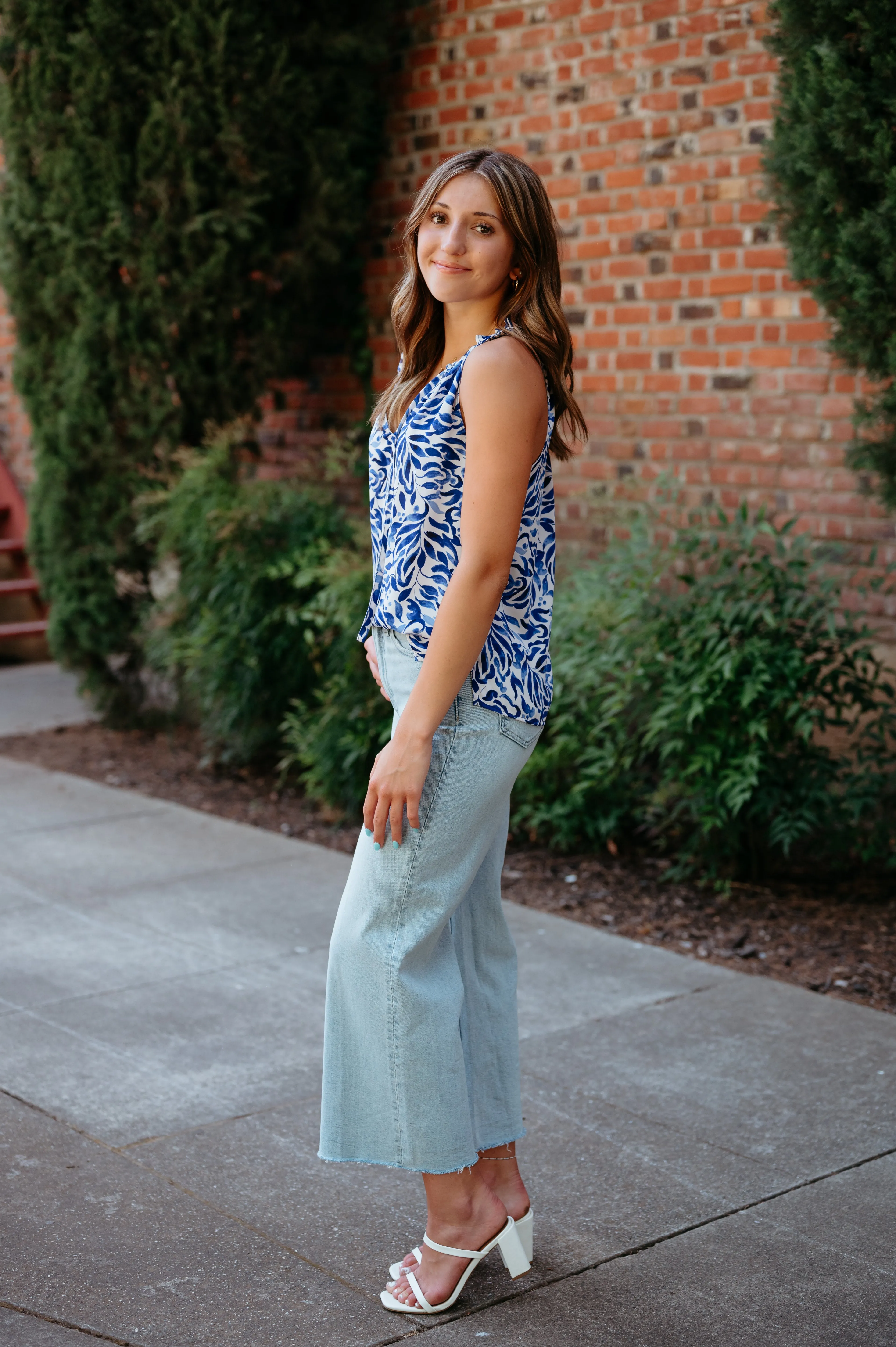 Italia Split Neck Tank