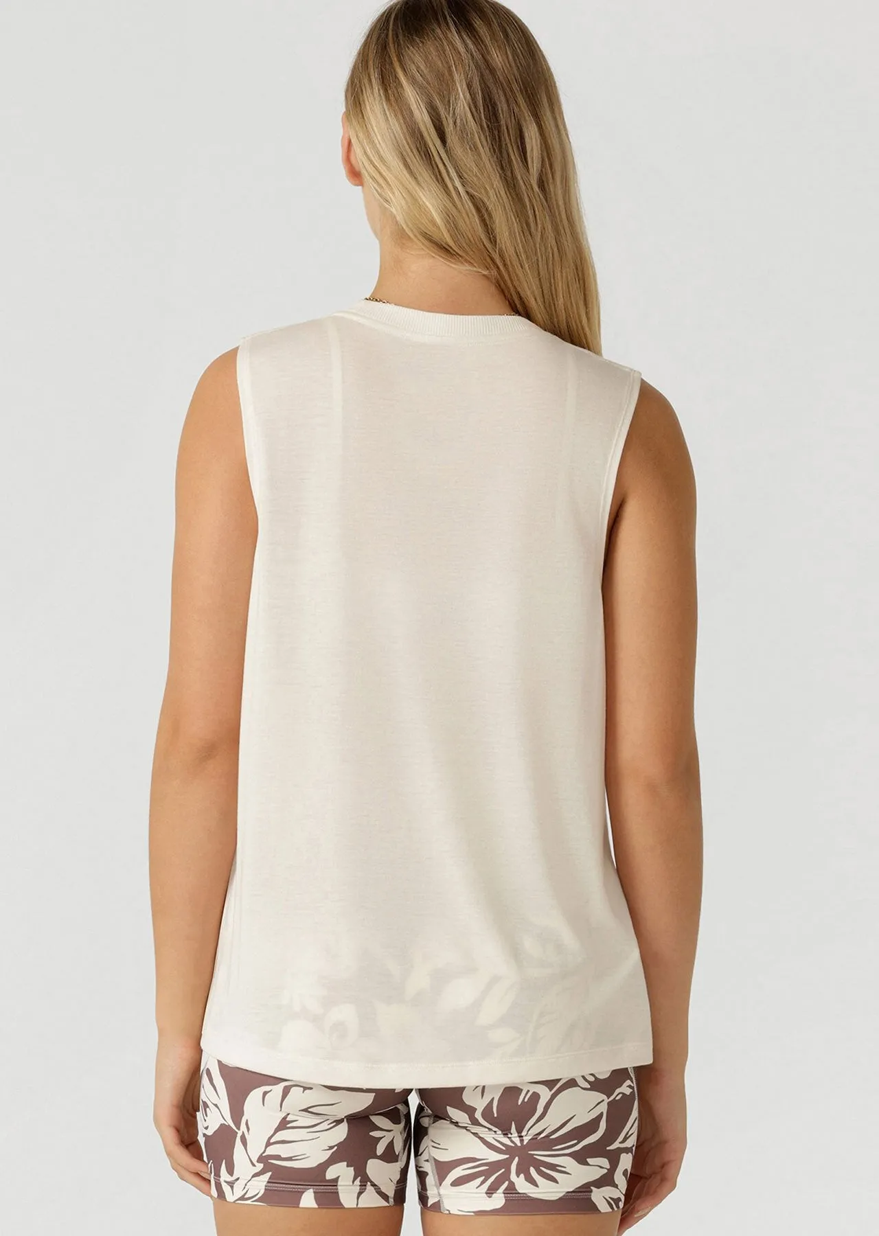 Lotus Muscle Tank | Cream