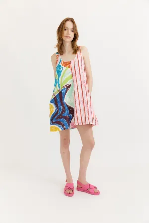 LOU LOU MINI FLARE DRESS-MIX PRINT