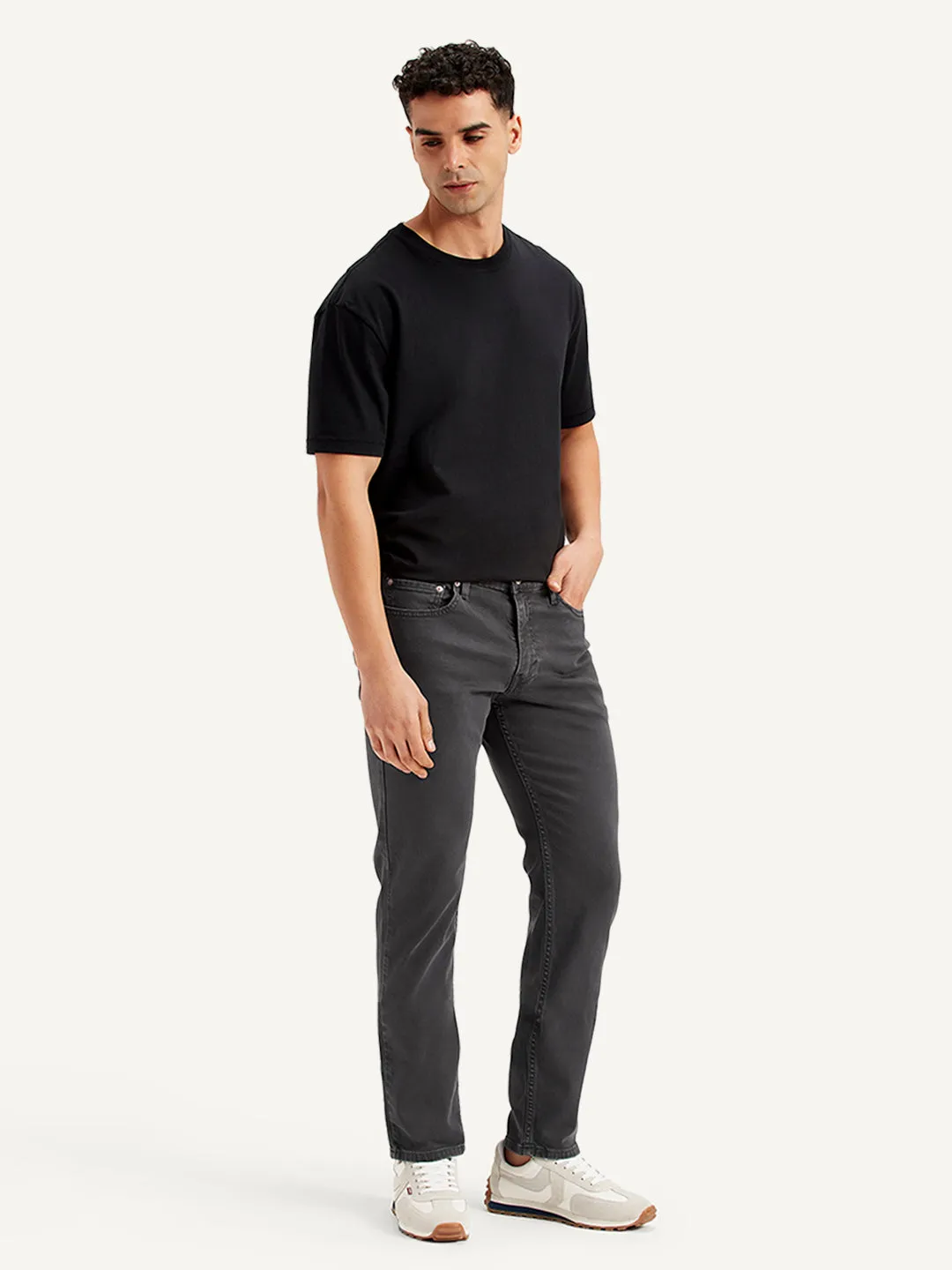 Men's Charcoal Grey Regular Fit Cargo Joggers