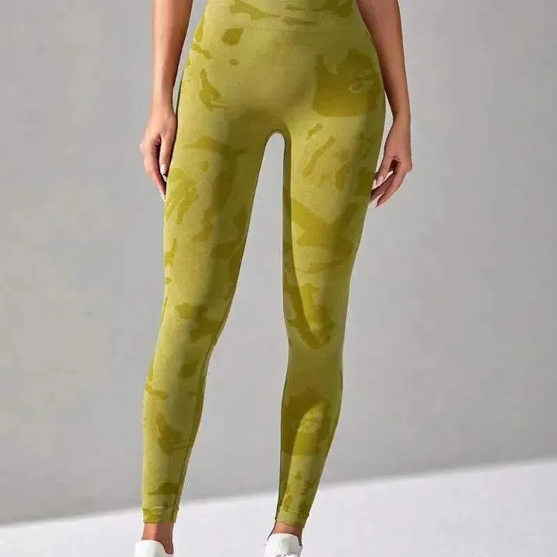 New Camo Leopard Seamless Leggings for Women Active Wear