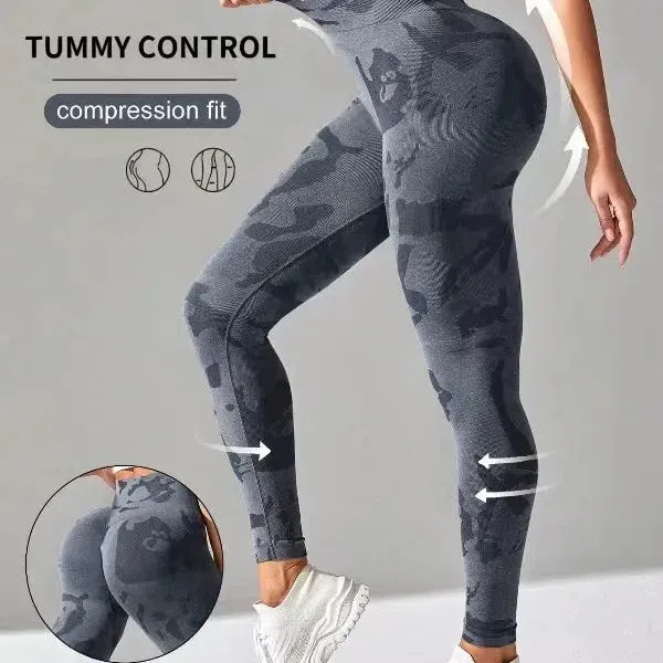 New Camo Leopard Seamless Leggings for Women Active Wear