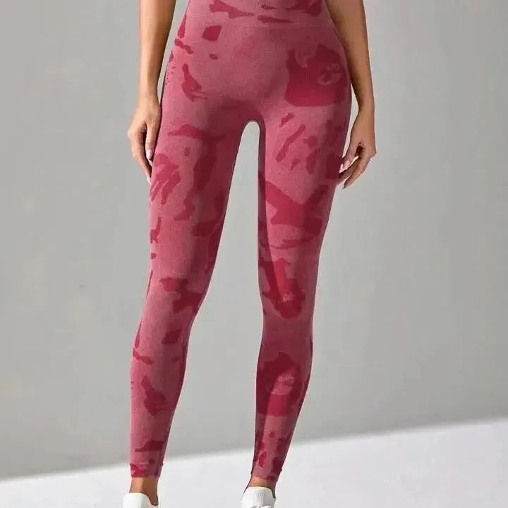 New Camo Leopard Seamless Leggings for Women Active Wear