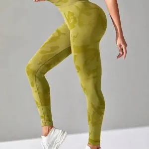 New Camo Leopard Seamless Leggings for Women Active Wear