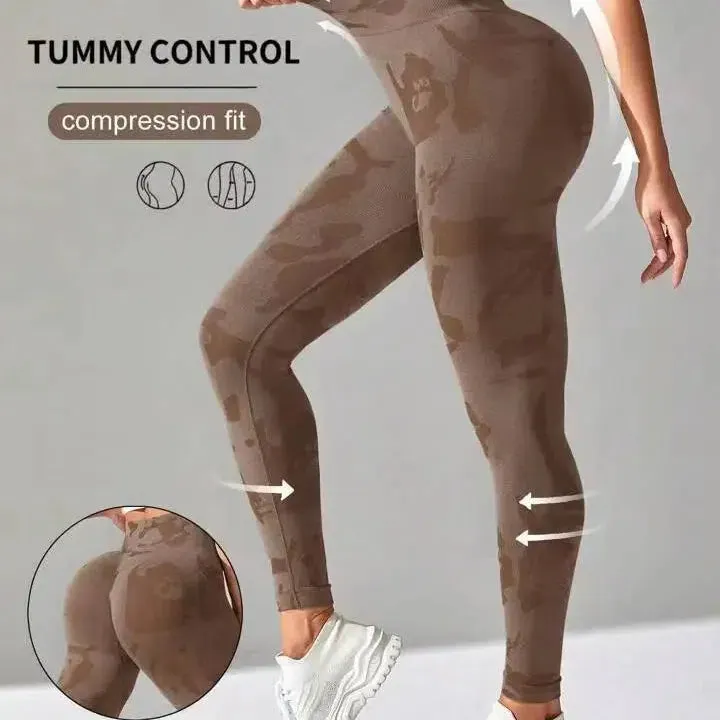 New Camo Leopard Seamless Leggings for Women Active Wear