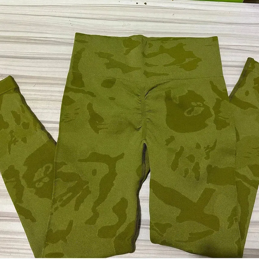 New Camo Leopard Seamless Leggings for Women Active Wear