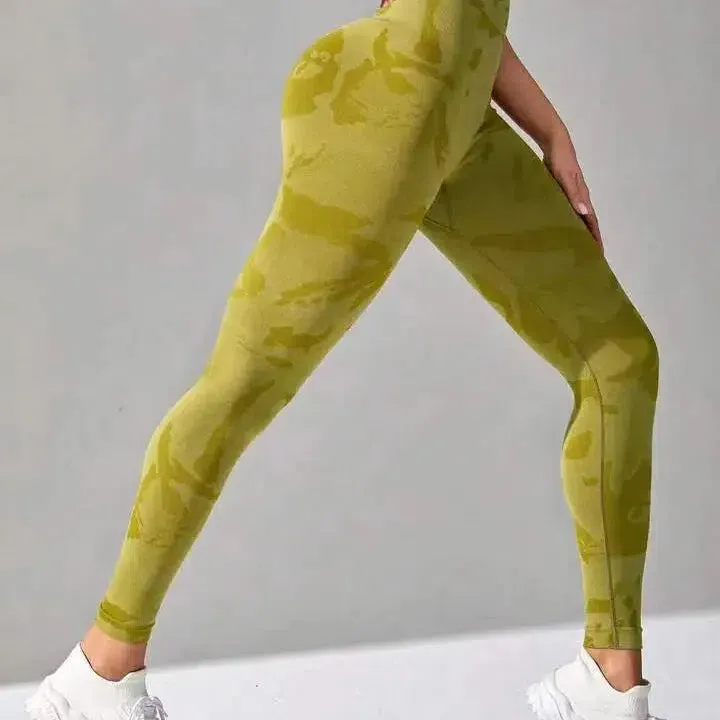 New Camo Leopard Seamless Leggings for Women Active Wear