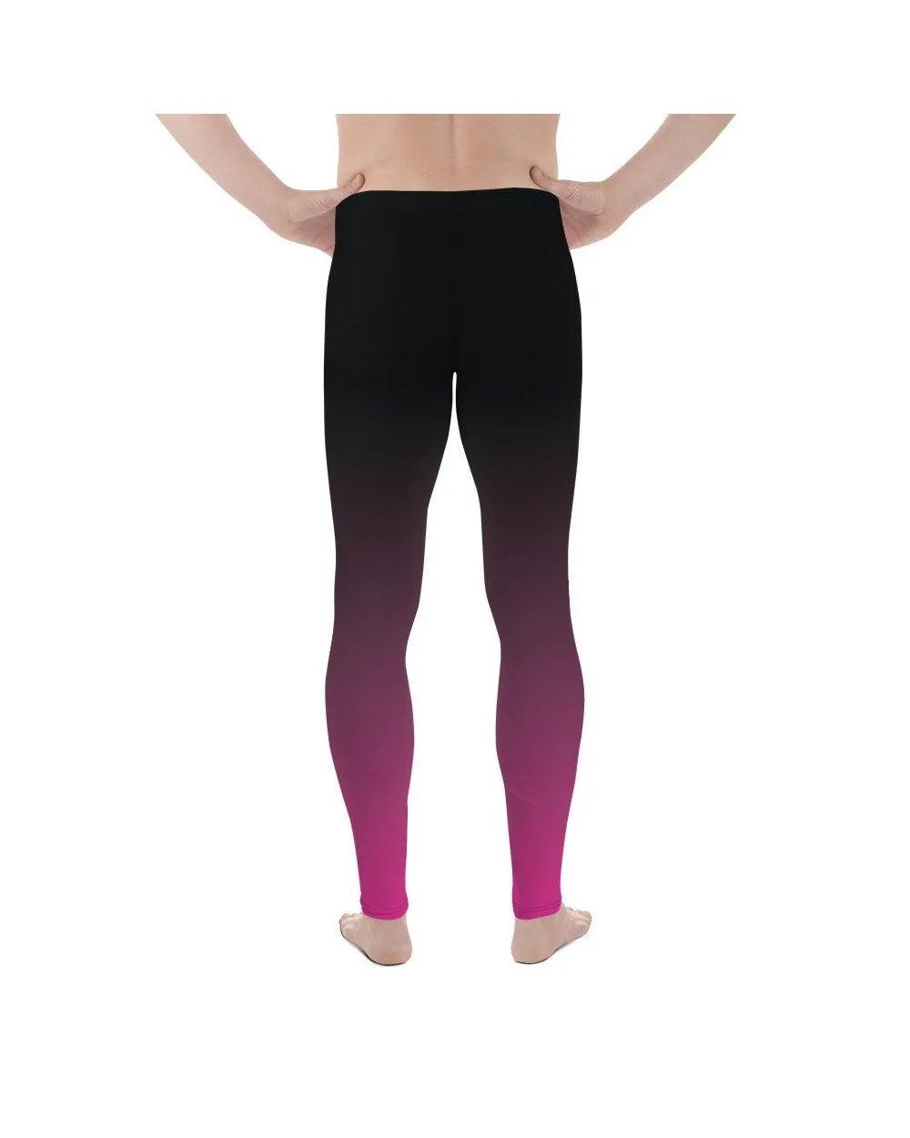 Ombre Black to Pink Meggings