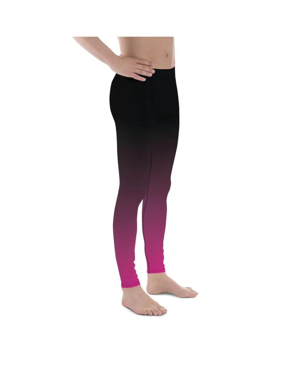 Ombre Black to Pink Meggings