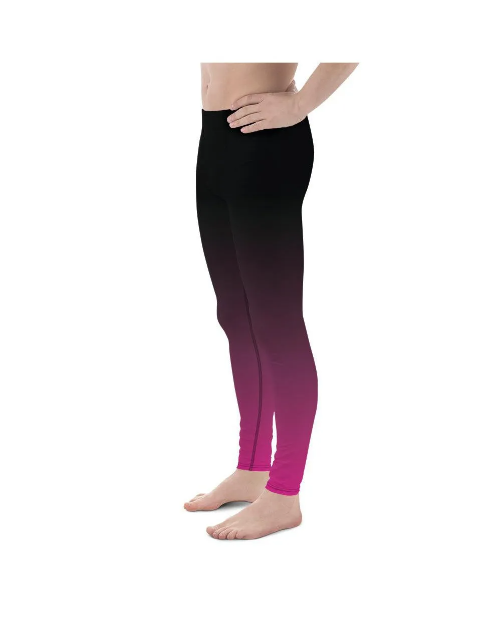 Ombre Black to Pink Meggings