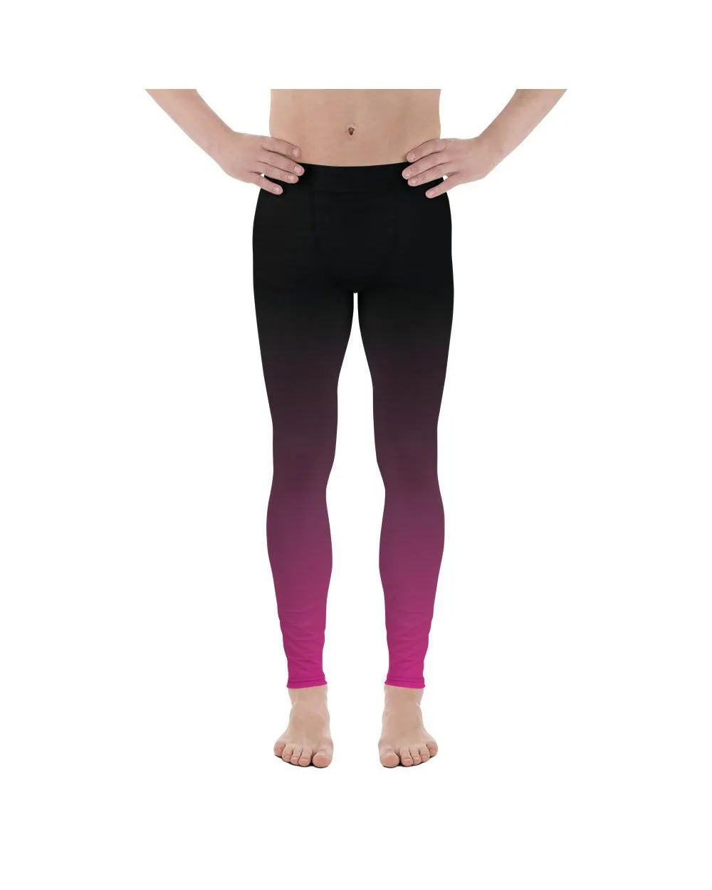 Ombre Black to Pink Meggings